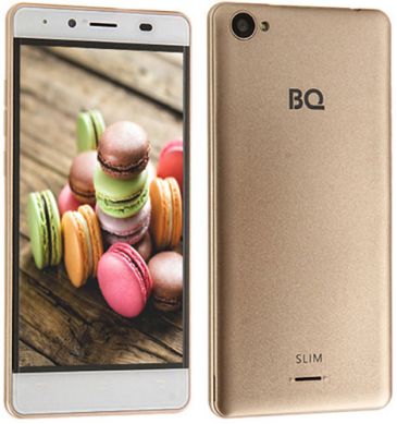 Смартфон BQ 5060 Slim Gold – характеристики, фото, описание