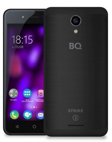 Смартфон BQ Strike 2 5057 Black Brushed – характеристики, фото, описание