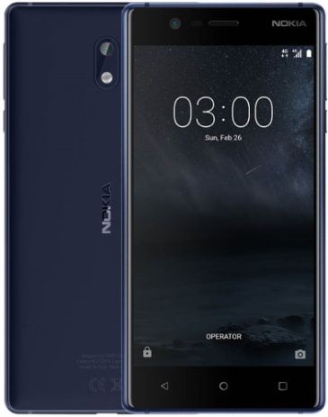 Смартфон NOKIA 3 DS Blue – характеристики, фото, описание