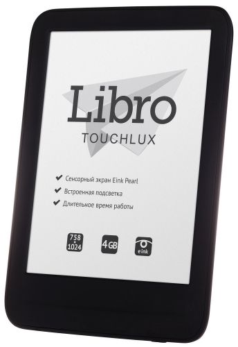 Электронная книга QUMO Libro TouchLux 4GB Black – характеристики, фото, описание