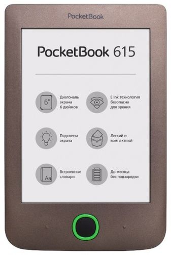 Электронная книга POCKETBOOK 615 Brown (PB615-X-RU) – характеристики, фото, описание