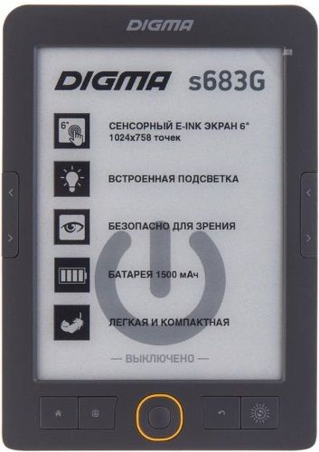 Электронная книга DIGMA S683G – характеристики, фото, описание